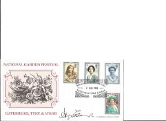 Alan Titchmarsh 1990 Q. Mother Tyne and Wear Nat. Gdn. Signed cover FDC. Good Condition. All