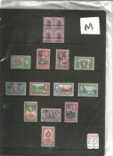 British Honduras mint stamp collection. 25 stamps. 1949 GVI SG166, 171, 1938 GVI SG150, 161. Cat
