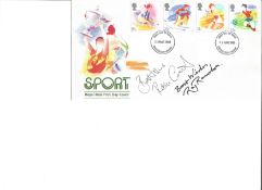 Ray Reardon , Robin Cousins 1988 Sport Doncaster FDI. Signed cover FDC. Good Condition. All signed