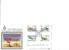 Denis Crowley-Milling 1993 Bahamas 75th. Anniv. RAF. Signed cover FDC. Good Condition. All signed
