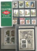 Assorted stamp collection in presentation packs. Includes 1980 collectors pack, London 1980