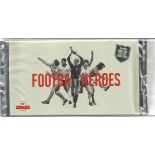 Royal Mail complete prestige stamp booklet, Footba11 heroes, complete with all stamp panes of mint