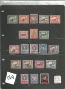 Kenya, Uganda and Tanganyika mint and used stamp collection. 37 stamps. 1938 GVI SG131, 150ab all