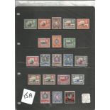 Kenya, Uganda and Tanganyika mint and used stamp collection. 37 stamps. 1938 GVI SG131, 150ab all