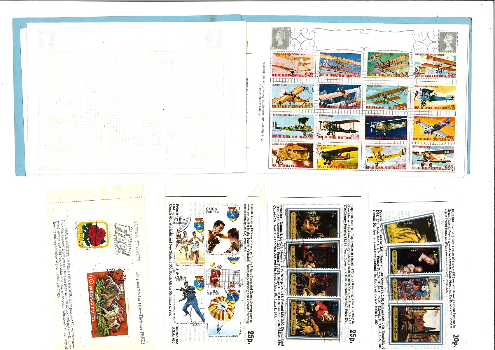 Stamp collection. Includes 2 GB stamp booklets incomplete. 3 = 18x 1 1 2d, 6x1d, 6x 1 2d, 10p, 2x1 - Image 2 of 2