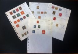 Nederland's Indie stamp collection on 4 loose album pages. Mint and used. Good Condition. We combine
