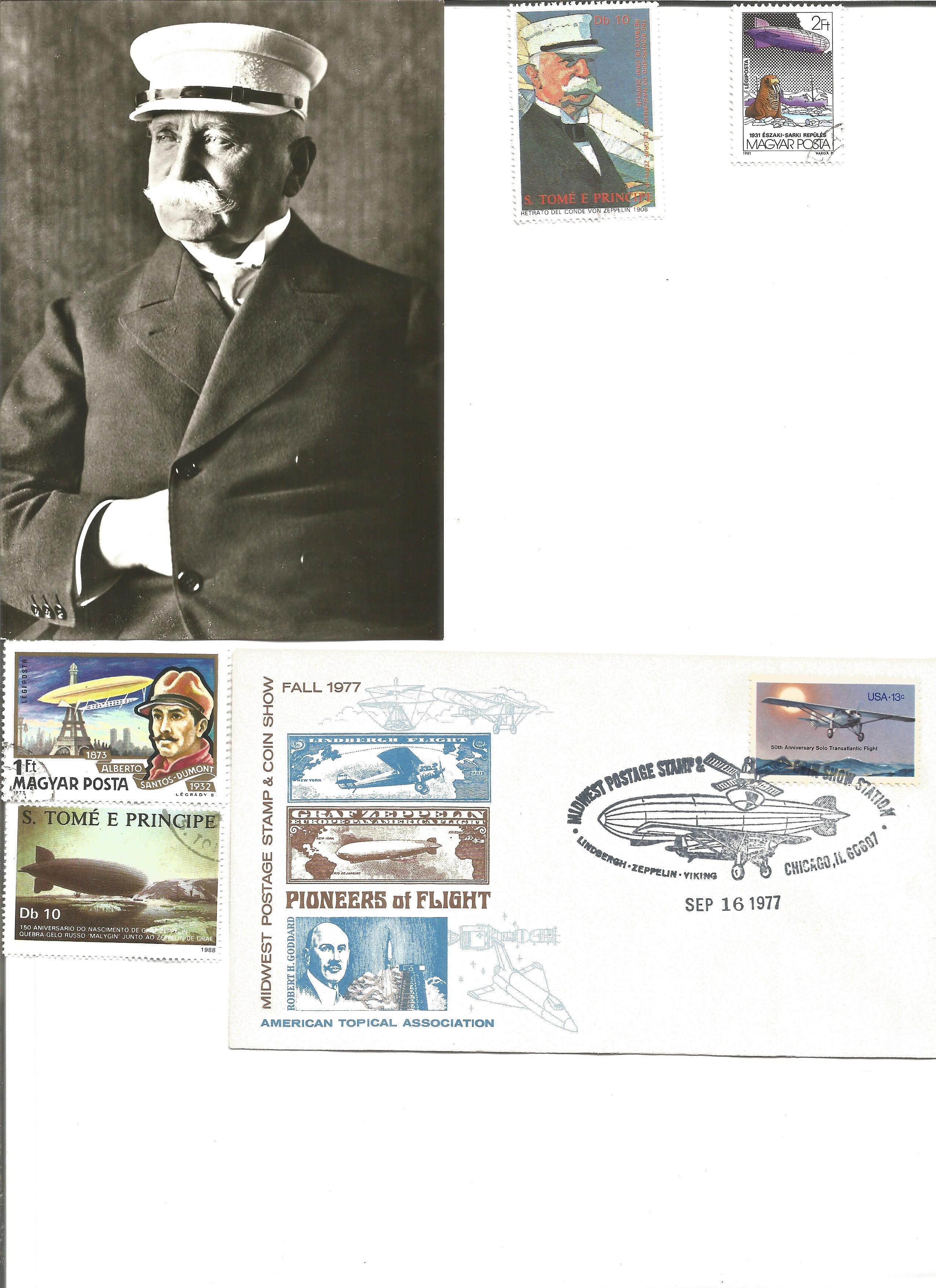 Zeppelin collection of 30 covers, postcards relating to Zeppelins in brown half size album. Good - Image 2 of 2