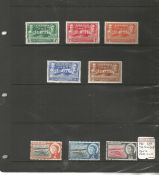 Barbados mint stamp collection. 32 stamps. 1961 EII SG306, 8, 1939 GVI SG257, 61, 1950 GVI SG271,