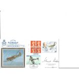 Johnnie Johnson 1995 Spitfire Booklet pane BLCS107. Signed cover FDC. Good Condition. All signed