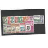 British Virgin Islands mint stamp collection. 15 stamps. 1964 EII SG178, 192. Cat value £87. Good