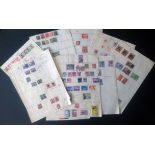 British commonwealth stamp selection on 10 loose album pages. Mainly used. Includes Canada, Hong