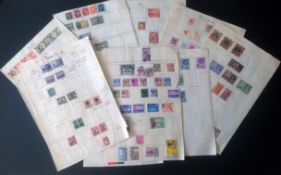 British commonwealth stamp selection on 10 loose album pages. Mainly used. Includes Canada, Hong