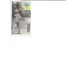 Garfield Sobers 1966 Barbados P, C and Stamp Depict. Signed cover FDC. Good Condition. All signed