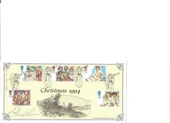 Ernie Wise 1994 Xmas Bethlehem Bradbury. VP90. Signed cover FDC. Good Condition. All signed pieces