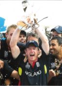 Paul Collingwood Signed 16 x 12 inch cricket photo. Good Condition. All signed pieces come with a