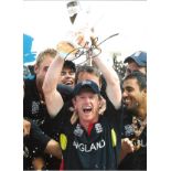 Paul Collingwood Signed 16 x 12 inch cricket photo. Good Condition. All signed pieces come with a