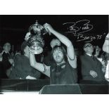 Billy Bonds Bonzo message West Ham Signed 16 x 12 inch football photo. Good Condition. All signed