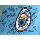 Manchester City 16 x 12 football photo signed by stars Georgi Kinkladze, Frank Lampard, Peter Booth,