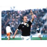 Archie Gemmill Scotland Signed 16 x 12 inch football photo. Good Condition. All signed pieces come