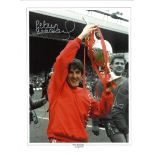 Peter Beardsley Collage Liverpool Signed 16 x 12 inch football photo. Good Condition. All signed