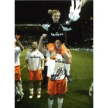 Stephen Crainey Blackpool Signed 16 x 12 inch football photo. Good Condition. All signed pieces come