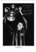 Tony Book Manchester City Signed 16 x 12 inch football photo. Good Condition. All signed pieces come