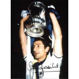 Ossie Ardiles Tottenham Signed 16 x 12 inch football photo. Good Condition. All signed pieces come