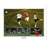 Sam Vokes Wales Signed 16 x 12inch football photo. Good Condition. All signed pieces come with a