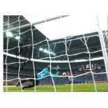 Tim Howard Wembley Everton Signed 16 x 12 inch football photo. Good Condition. All signed pieces