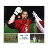 Jerzy Dudek Istanbul Liverpool Signed 14 x 12 inch football photo. Good Condition. All signed pieces