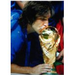 Andrea Pirlo Italy Signed 16 x 12 inch football photo. Good Condition. All signed pieces come with a