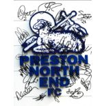 Preston North End 16 x 12 colour football photo signed by Rudd Wiseman Buchanan Kilkenny Clarke