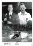 Tom Finney Preston Signed 16 x 12 inch football photo. Good Condition. All signed pieces come with a
