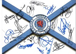 Rangers Legends Rangers Signed 16 x 12 inch football photo. Good Condition. All signed pieces come