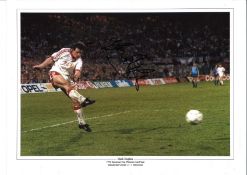 Mark Hughes collage Rotterdam Man United Signed 16 x 12 inch football photo. Good Condition. All