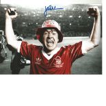 John Robertson Notts Forest Signed 12 x 8 inch football photo. Good Condition. All signed pieces