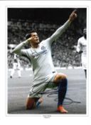 Alvaro Morata Chelsea Signed 16 x 12 inch football photo. Good Condition. All signed pieces come