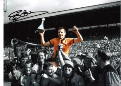 Steve Bull Wolves Signed 16 x 12 inch football photo. Good Condition. All signed pieces come with