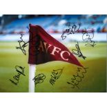 Villa Legends multi Aston Villa Signed 16 x 12 inch football photo. Good Condition. All signed