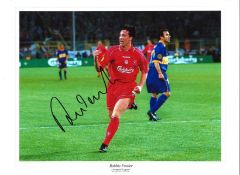Robbie Fowler Liverpool Signed 16 x 12 inch football photo. Good Condition. All signed pieces come