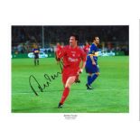 Robbie Fowler Liverpool Signed 16 x 12 inch football photo. Good Condition. All signed pieces come