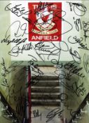 Legends changing Rooms Liverpool Signed 16 x 12 inch football photo. Good Condition. All signed