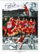 Phil Neal collage Liverpool Signed 16 x 12 inch football photo. Good Condition. All signed pieces