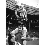 Ray Graydon and Jim Cumbes Aston Villa Signed 16 x 12 inch football photo. Good Condition. All