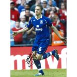 Phil Jagielka Everton Signed 16 x 12 inch football photo. Good Condition. All signed pieces come