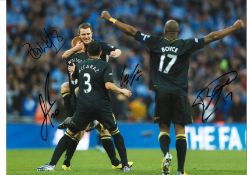 Wigan multi Wembley Wigan Signed 16 x 12 inch football photo. Good Condition. All signed pieces come