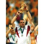 Martin Johnson Signed 16 x 12 inch rugby photo. Good Condition. All signed pieces come with a