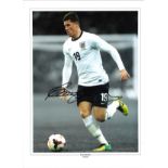 Ross Barkley collage England Signed 16 x 12 inch football photo. Good Condition. All signed pieces
