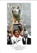 Franco Baresi AC Milan Signed 16 x 12 inch football photo. Good Condition. All signed pieces come