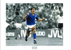 Marco Tardelli Italy 82 Italy Signed 16 x 12 inch football photo. Good Condition. All signed